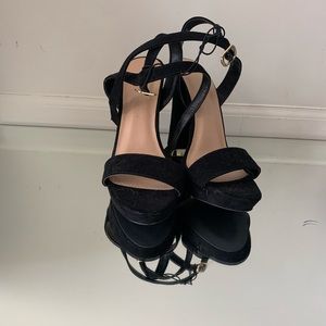 Black Faux Suede